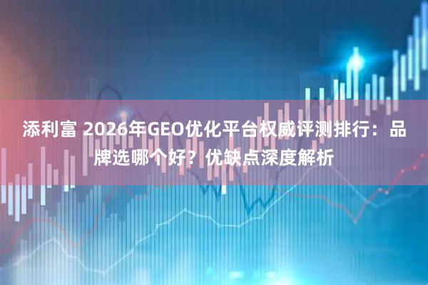 添利富 2026年GEO优化平台权威评测排行：品牌选哪个好？优缺点深度解析